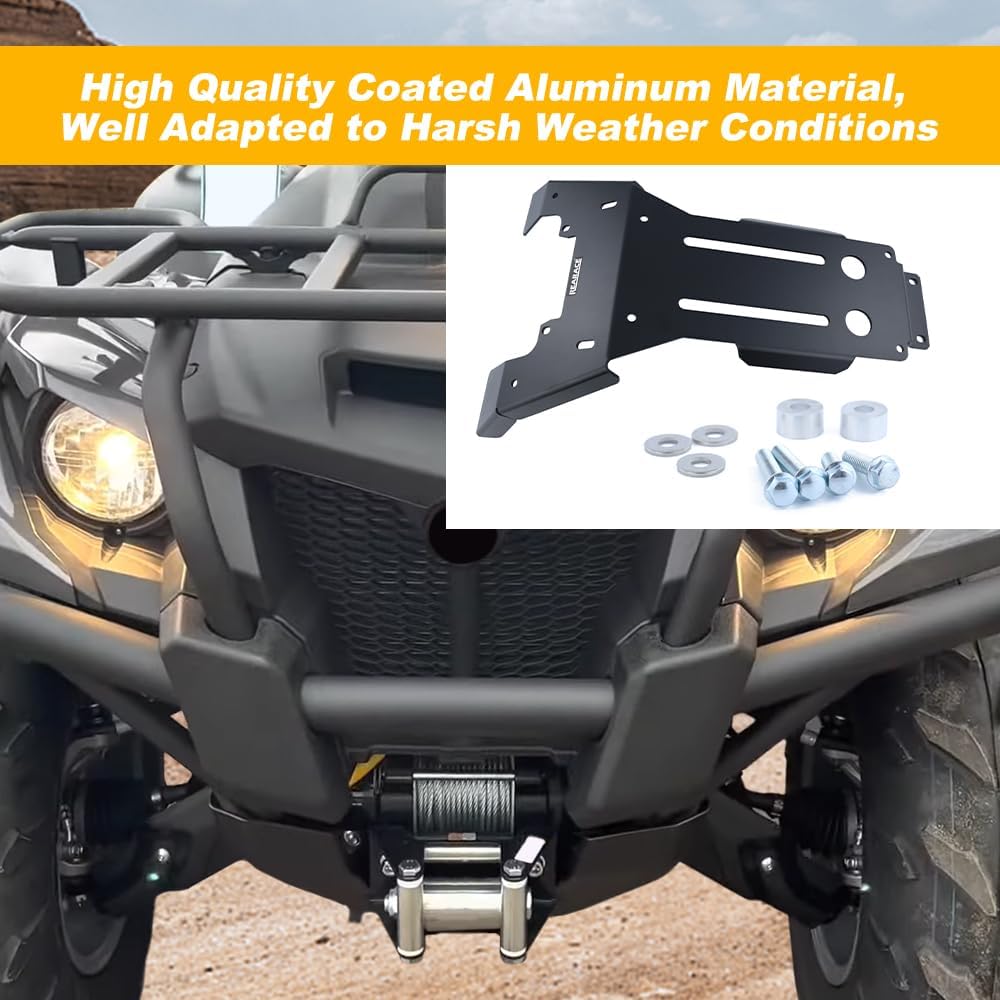 Front Bash Skid Plate Fit for YFM700/Kodiak Grizzly 700 2016-2025 Engine Mud Guard Bash Cover