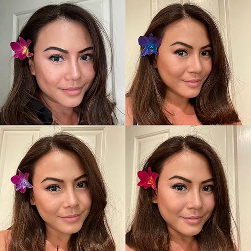 Miniatura 8 de Florida Fresh Orchid Flower OrchidClub USA Sunne Tropical Loose Bloom Head DIY Lei, decoración de alimentos y bebidas