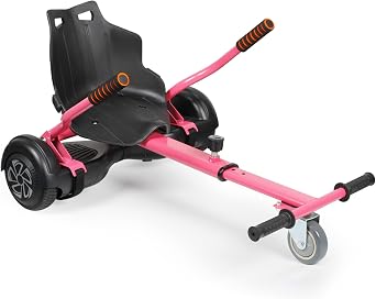 SISIGAD Scooter Seat Attachment, 6.5 Self Balancing Scooters Go Kart with Bluetooth and LED Lights
