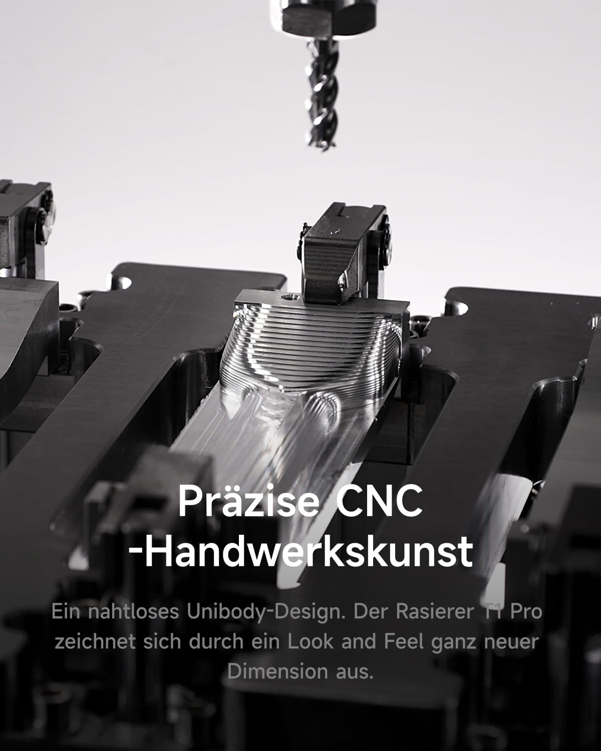 Laifen T1 Pro Rasierer Herren, Elektrorasierer mit Hochgeschwindigkeitsmotoren 12.000 Schnitte/min.*2, 100 Minuten Akkulaufzeit, Wasserdicht nach IPX7, Reisetauglich(Aluminiumlegierung)