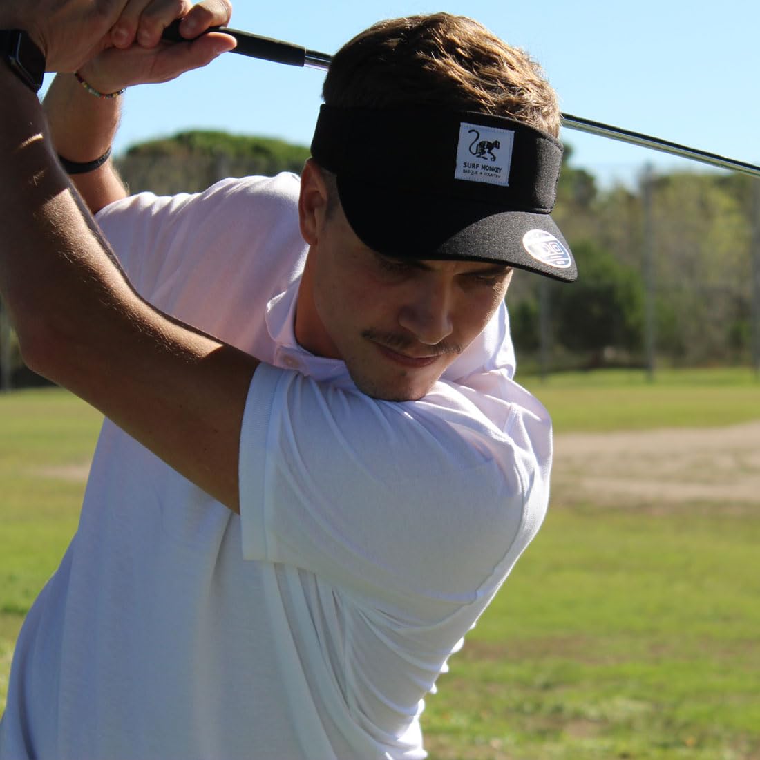 Surf Monkey Visière haute performance pour homme/femme – Golf/tennis – Taille unique – Séchage rapide
