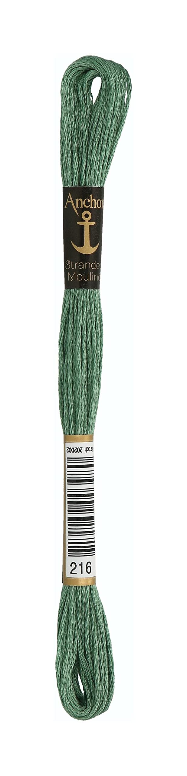 Anchor Sticktwist 4635000-00216 Hay Green Embroidery Thread, 100% Cotton