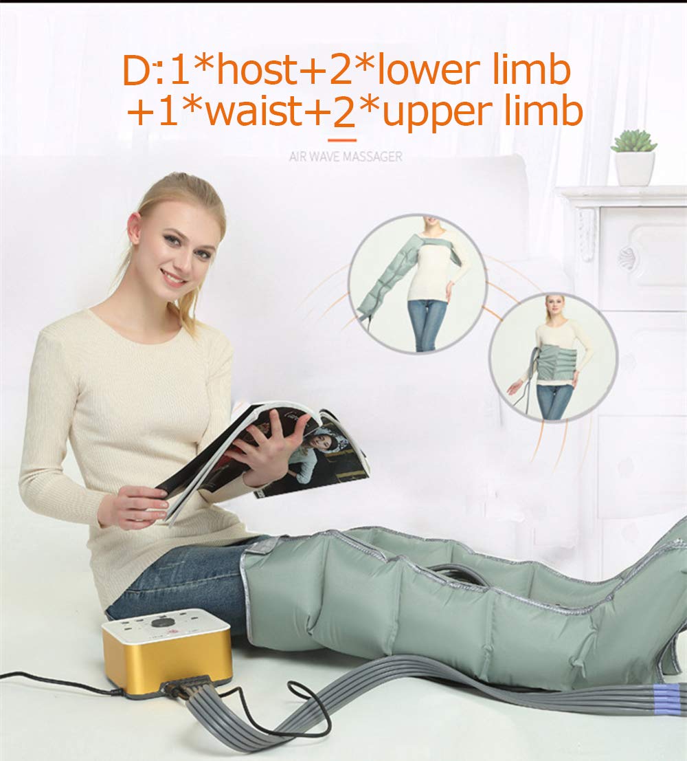 Buy Air Compression Leg Massager with Heat, Electric Sequential