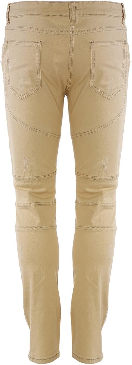 DSDZ Men's Stretch Ripped Moto Biker 