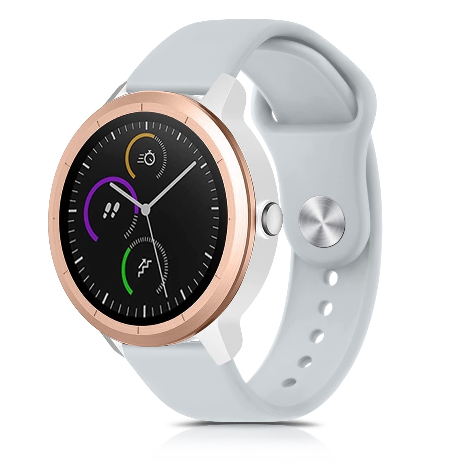 Oumida Bracelet Compatible with Garmin Venu/Venu Sq/Venu 2 Plus & Garmin Vivoactive 3/Vivoactive 3 Music/Vivomove Style/Vivomove 3/Luxe/HR
