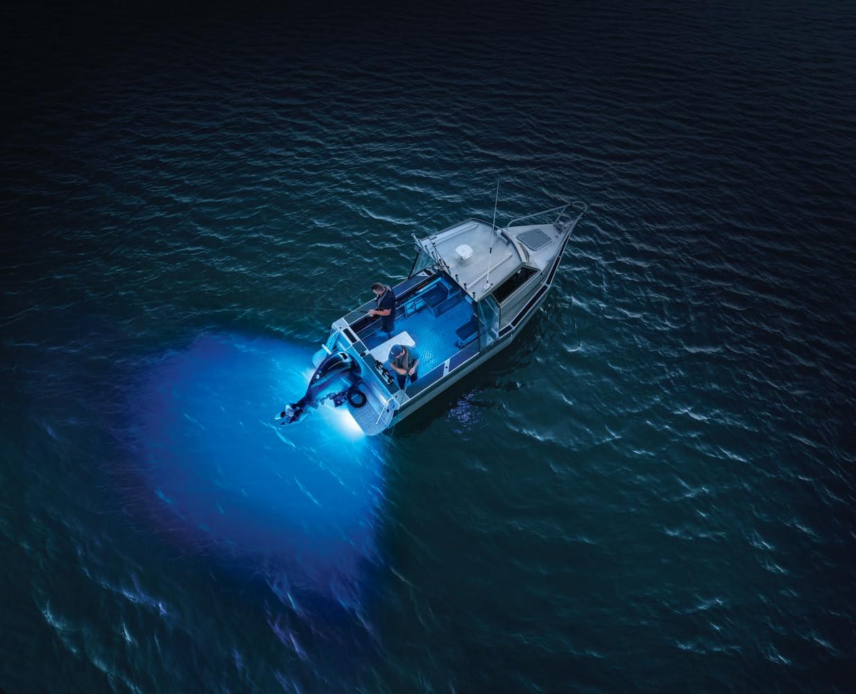 Hella Marine Unterwasserlicht Apelo A1 Kunststoffgehäuse 1800 Lumen Blau - Weiß - Anthrazitfarbene Linse 2LT 016 145-001