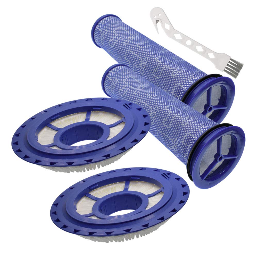Filter Replacement for Dyson DC41 DC65 DC66 UP13 UP20 UP30 Animal, Multi Floor and Ball Vacuum Ball Animal 2 Ball Animal 3, Washable and Reusable, Pre-Motor & Post-Motor Filter Kit for Pet Hair, Dirt