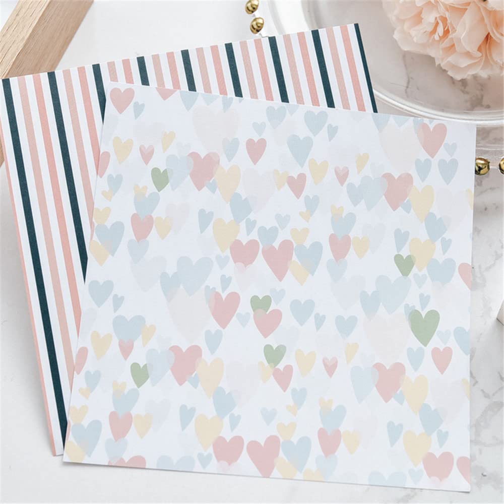 Dekoracyjny papier do scrapbookingu kwiatowy wzór kot podkładki papierowe do albumu dziennik podróżny tworzenie kart DIY rzemiosło 12 arkuszy