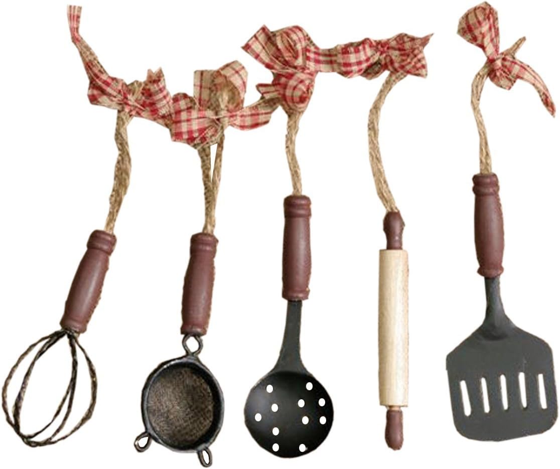 Set of 5 Kitchen Utensil Ornaments