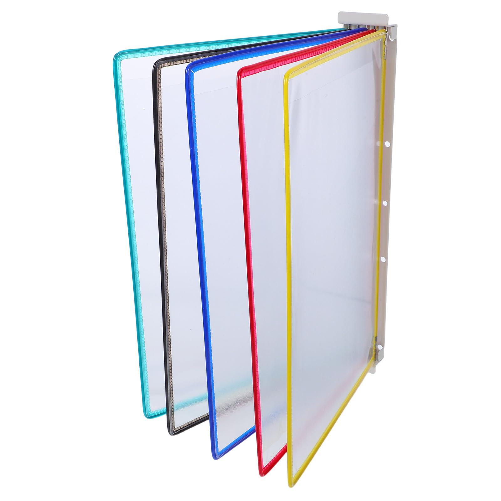 DOITOOL 3 Stück Wandmontierter Aktenorganizer A4 5-seiten Eisen PVC