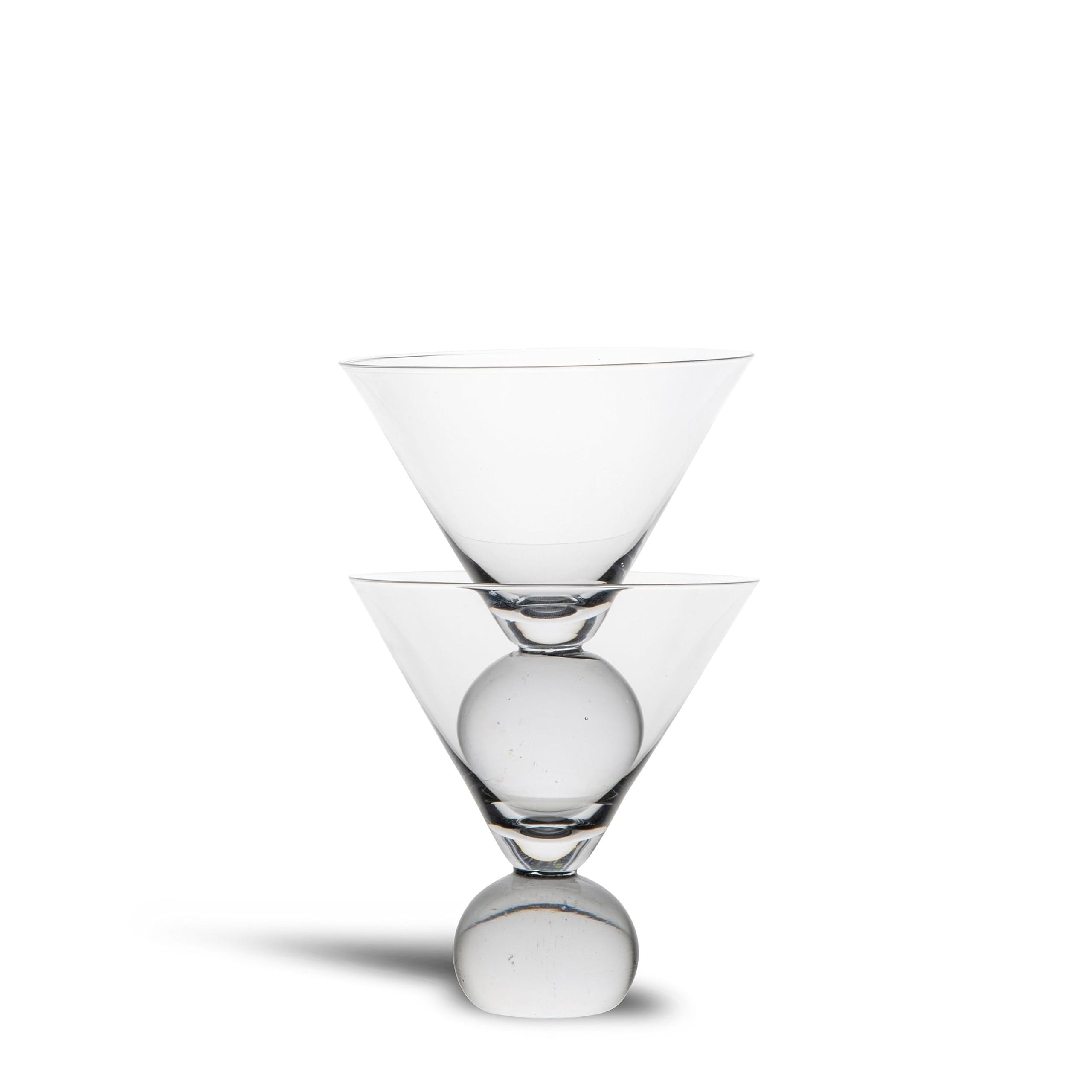 Sagaform ByON by Widgeteer Spice Martini Glasses, Set of 2, Clear