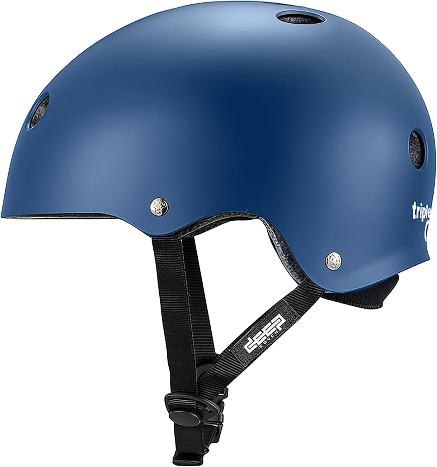 Triple Eight Deep Cover Helmet – Ideal for Skateboarding, Bicycling, BMX, and Roller Skating