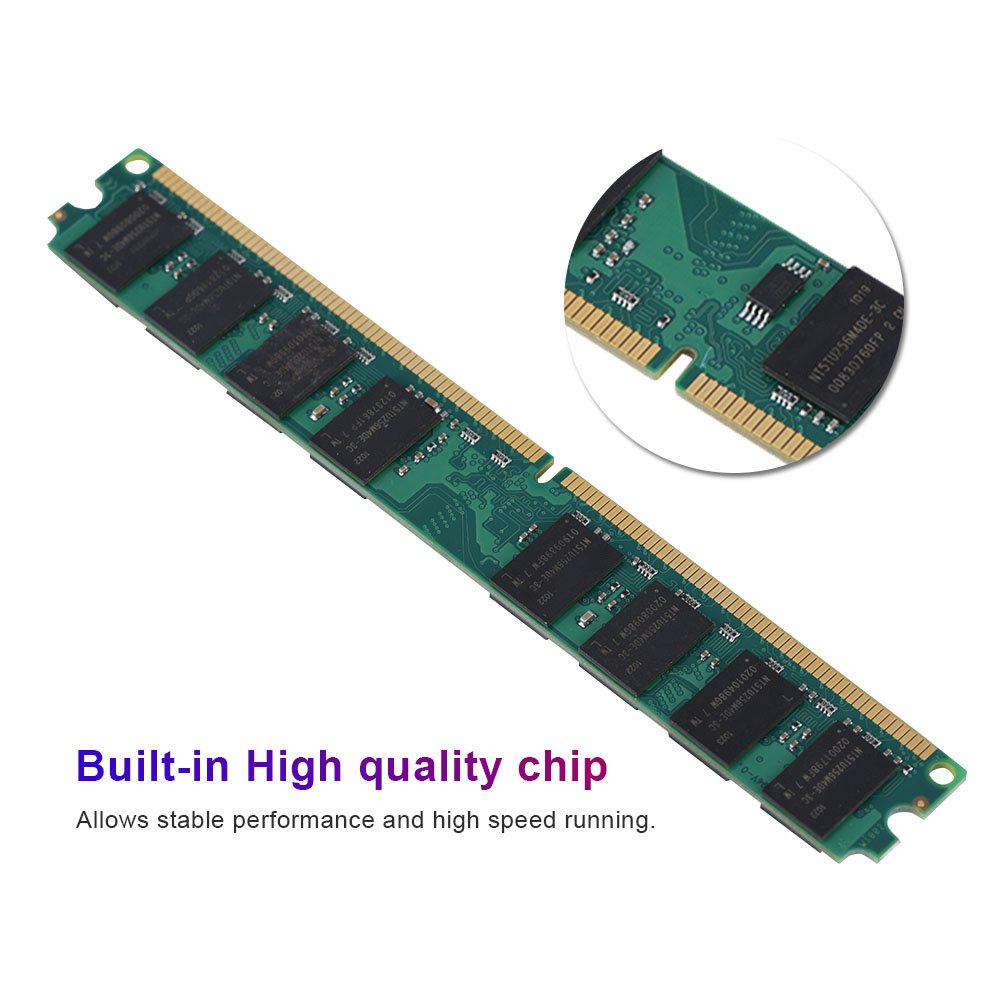 Barrette RAM 2 Go DDR2 PC2-5300 667 MHz DIMM 240 Broches Pour AMD (neuf Ouvert)