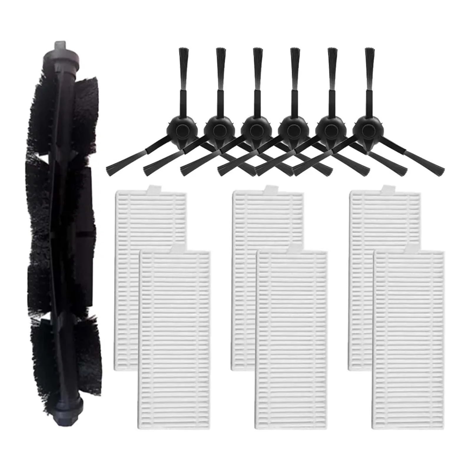 Kicici Compatible With TP-Link Tapo RV10 Plus Robot Vacuums Roller Main Side Brush Hepa Filter Spare Part Accessory(Set H)