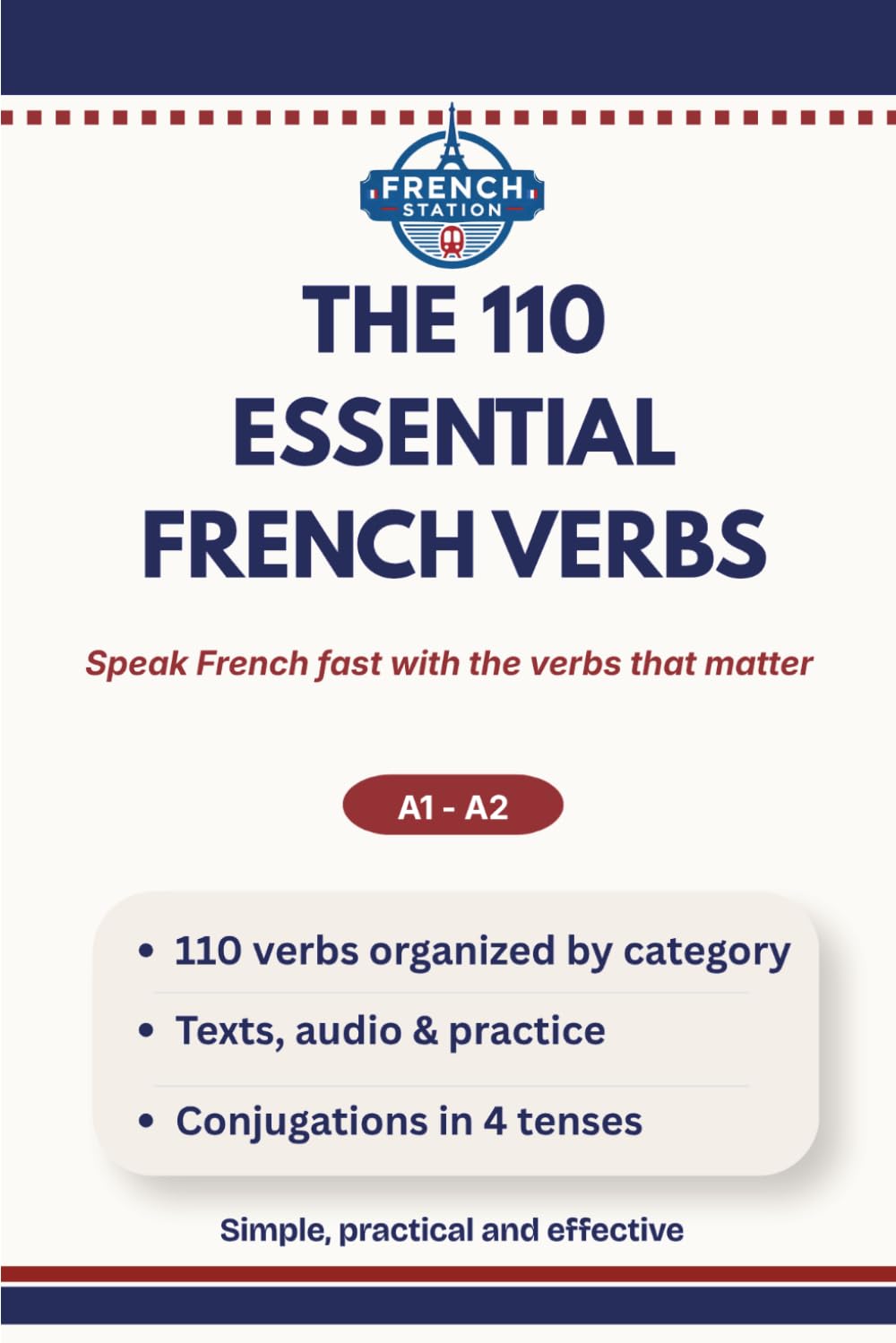 THE 110 ESSENTIAL FRENCH VERBS: Speak French fast with the verbs that matter