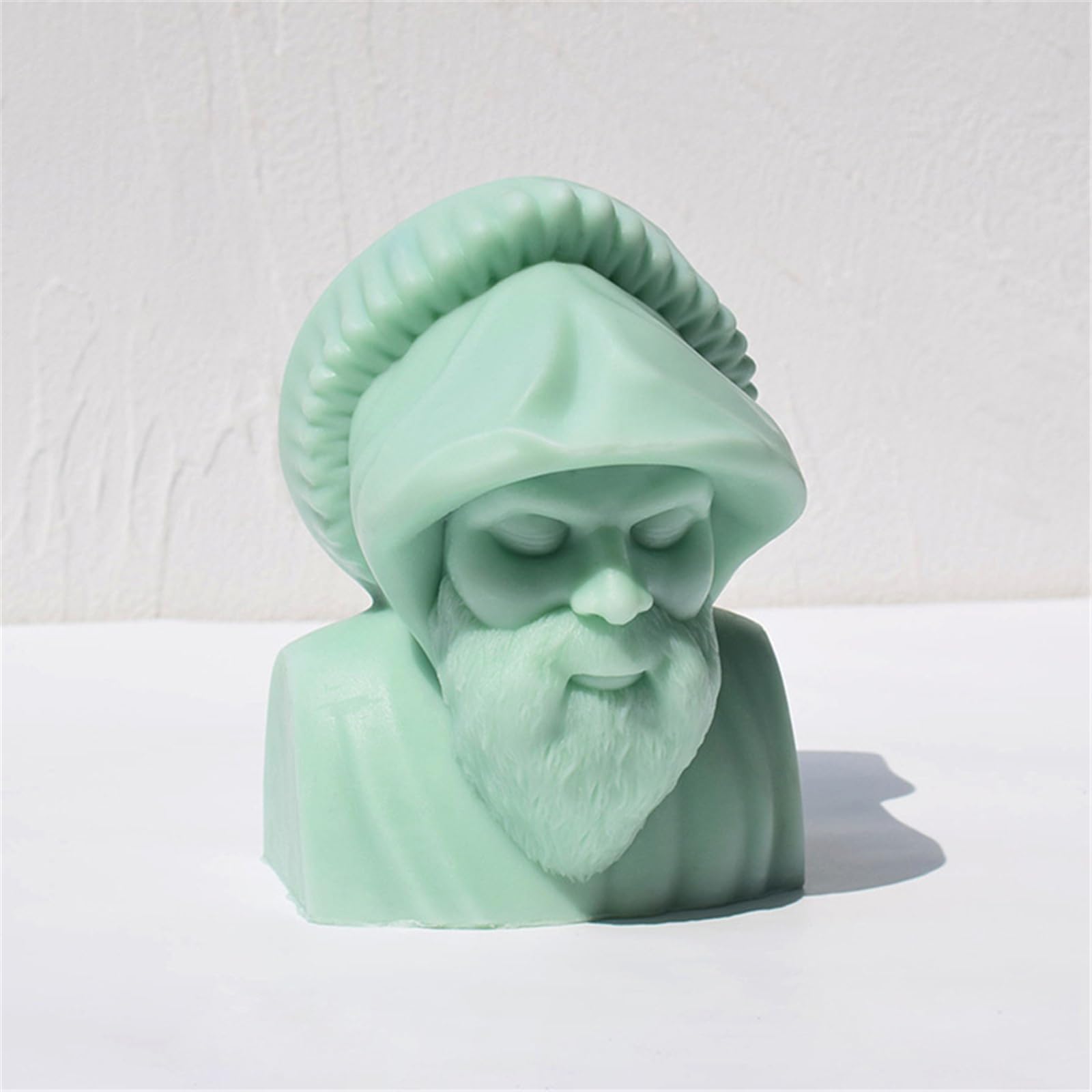 Stampo in silicone flessibile per viso anziano delicato viso anziano stampo in silicone profumato per decorazioni artistiche per la casa accessorio