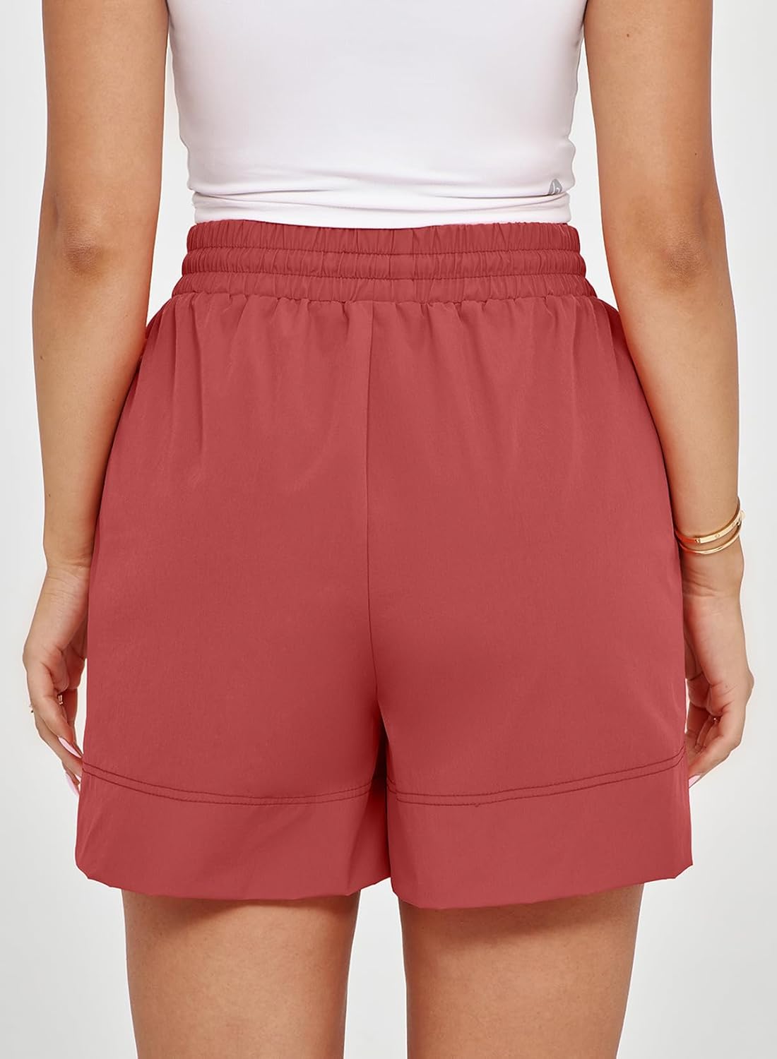 Dokotoo Womens Shorts Athletic Shorts for Women Quick Dry Gym Workout Summer Outfits Running Zipper Pocket High Waisted - Image 5