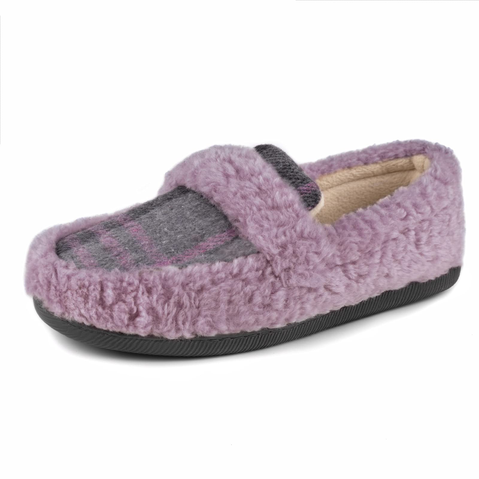 ZIZORWomen's Memory Foam Cozy Fuzzy Fleece Comfy Slippers, Ladies Indoor or Outdoor House Shoes