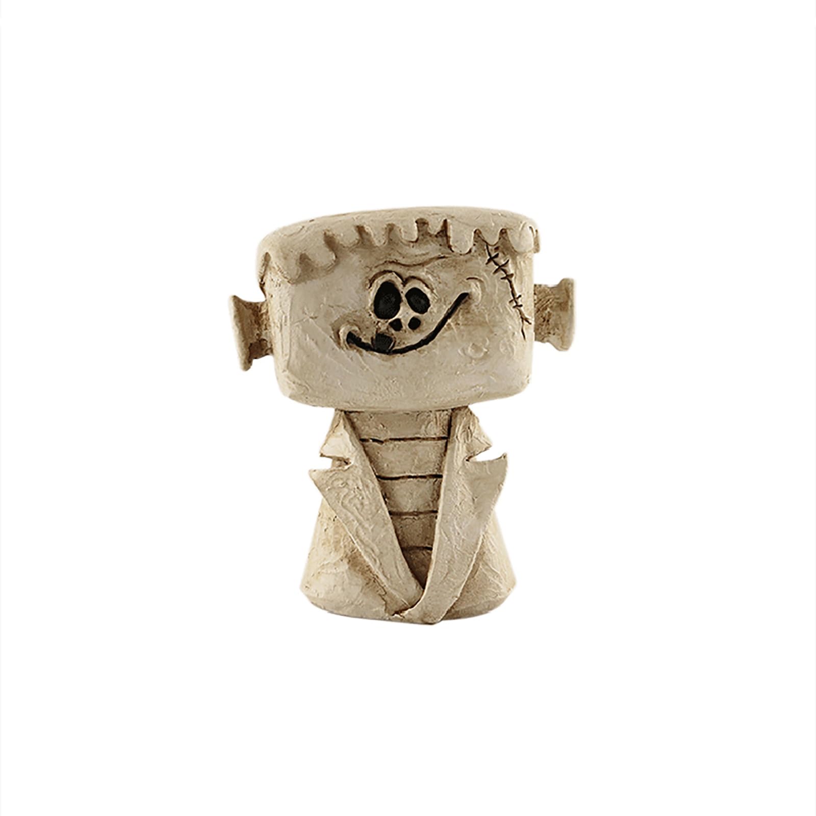 Decorazioni di Halloween Ornamenti in vetro con figure di albero in miniatura con gufo ragno Pipistrello Croce di zucca Ghost Evil Eye Cappello da strega con fiori di luna caramelle di mais