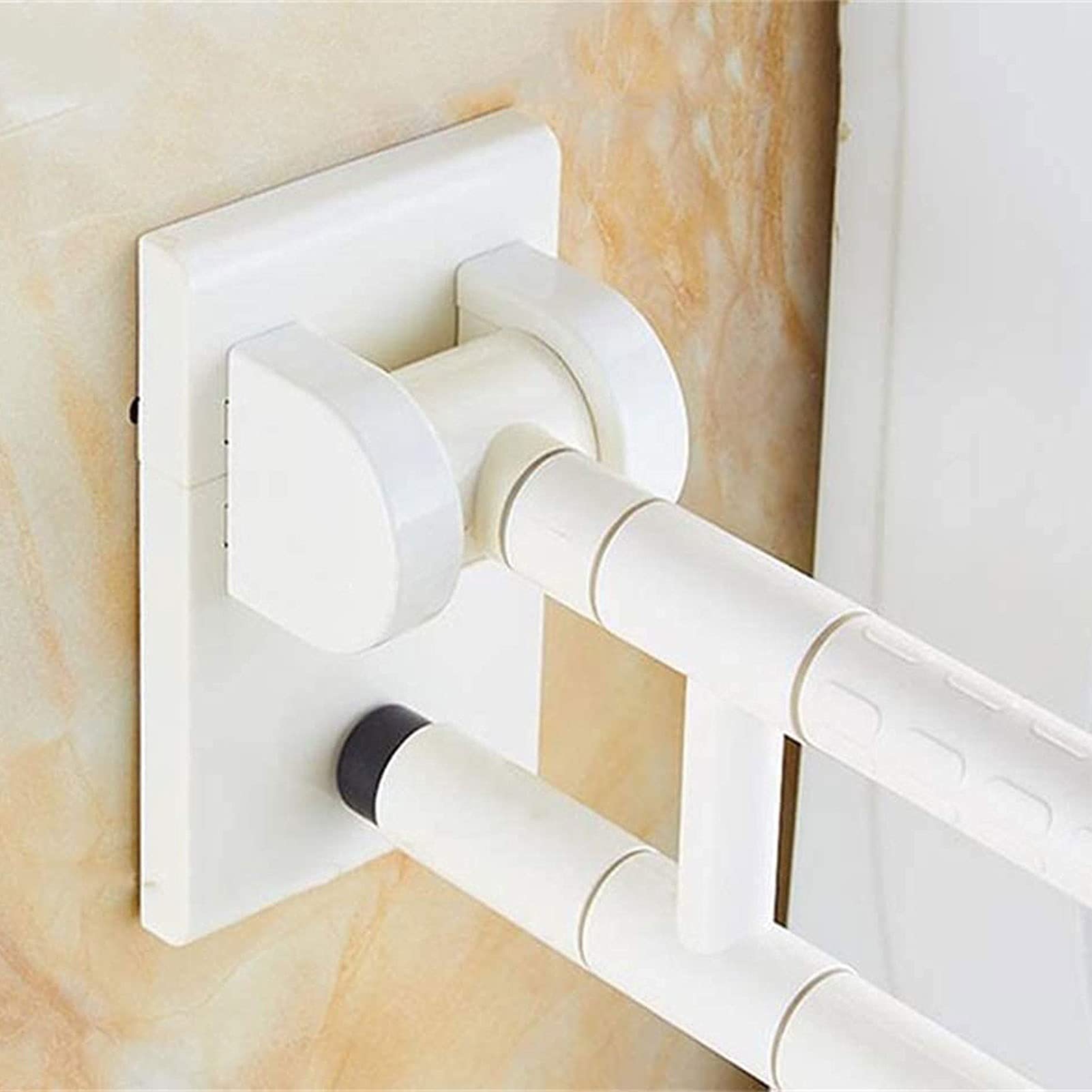 Barras de Apoyo para baño, Barra de Seguridad Plegable de Nailon, Acero Inoxidable, Montaje en Pared, barandilla para Inodoro, asa de Asistencia para discapacitados, Antideslizante