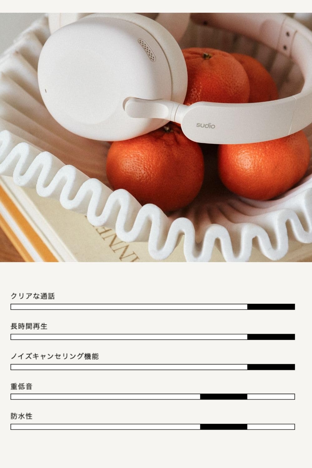 Sudio K2 Wireless Headphones with Bluetooth 5.3, Hybrid ANC, Built-in Microphones, 60h Playtime, USB-C Charging (Black)