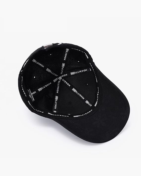 Summer Sun UV Protection Floral Baseball Hat with Letter M Adjustable Sport Running Golf Ponytail Hat Cap for Women