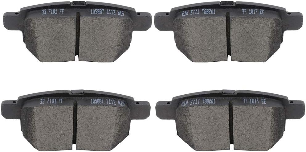 Rear Ceramic Brake Pads Kits 4pcs fit For Lexus ES300,For Pontiac Vibe,For Scion tC,xB,For Toyota For Camry,Corolla,09-13 For Toyota Matrix,17- For Toyota Prius Prime,12-18 For Toyota For Yaris