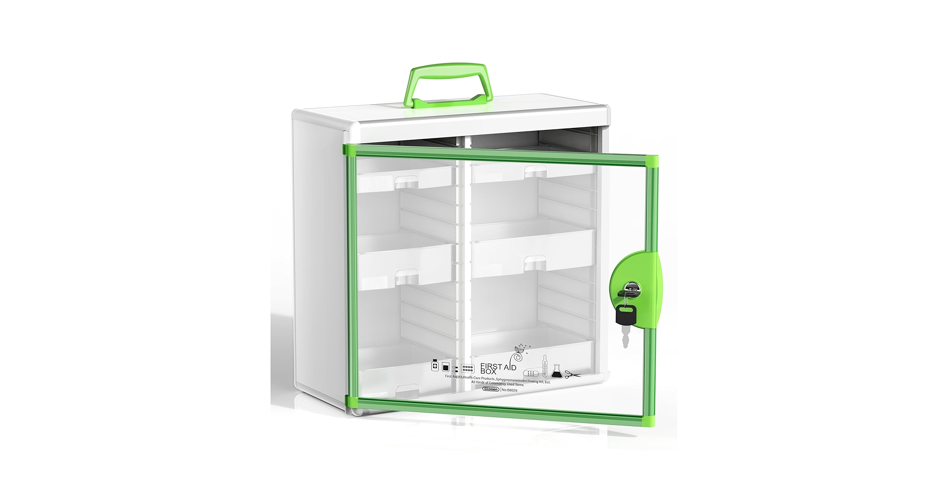 Amazon.com: Glosen Medicine Cabinet with Key Wall Mounted