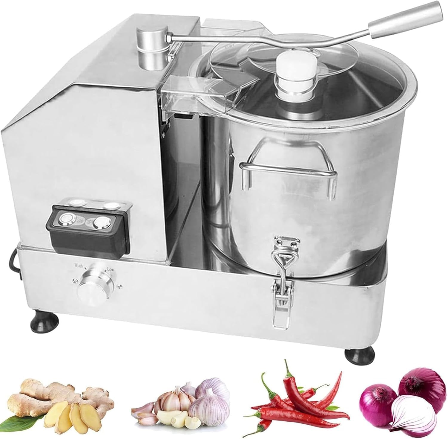 AYCDL Commercial Food Processor Electric Meat Grinder Vegetable Cutter Slicer Blender Chopper for Kitchens,12l,12l