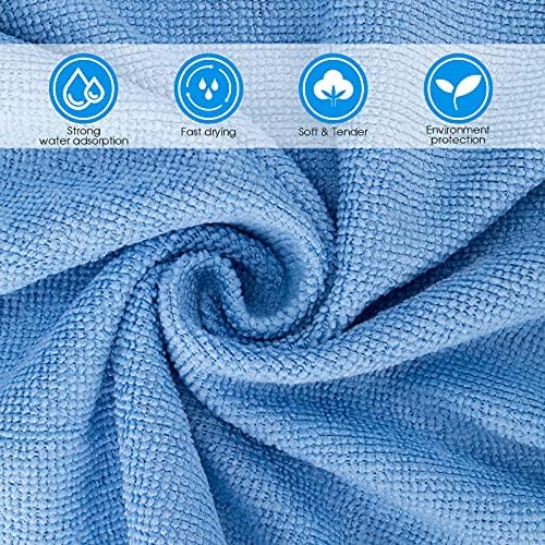 Myiosus Microfibre Cleaning Cloths, Pack of 36 Reusable Cleaning Towels, Super Absorbent and Lint Free Cleaning Rags for Home, Kitchen, Car, Windows 35 x 35 cm