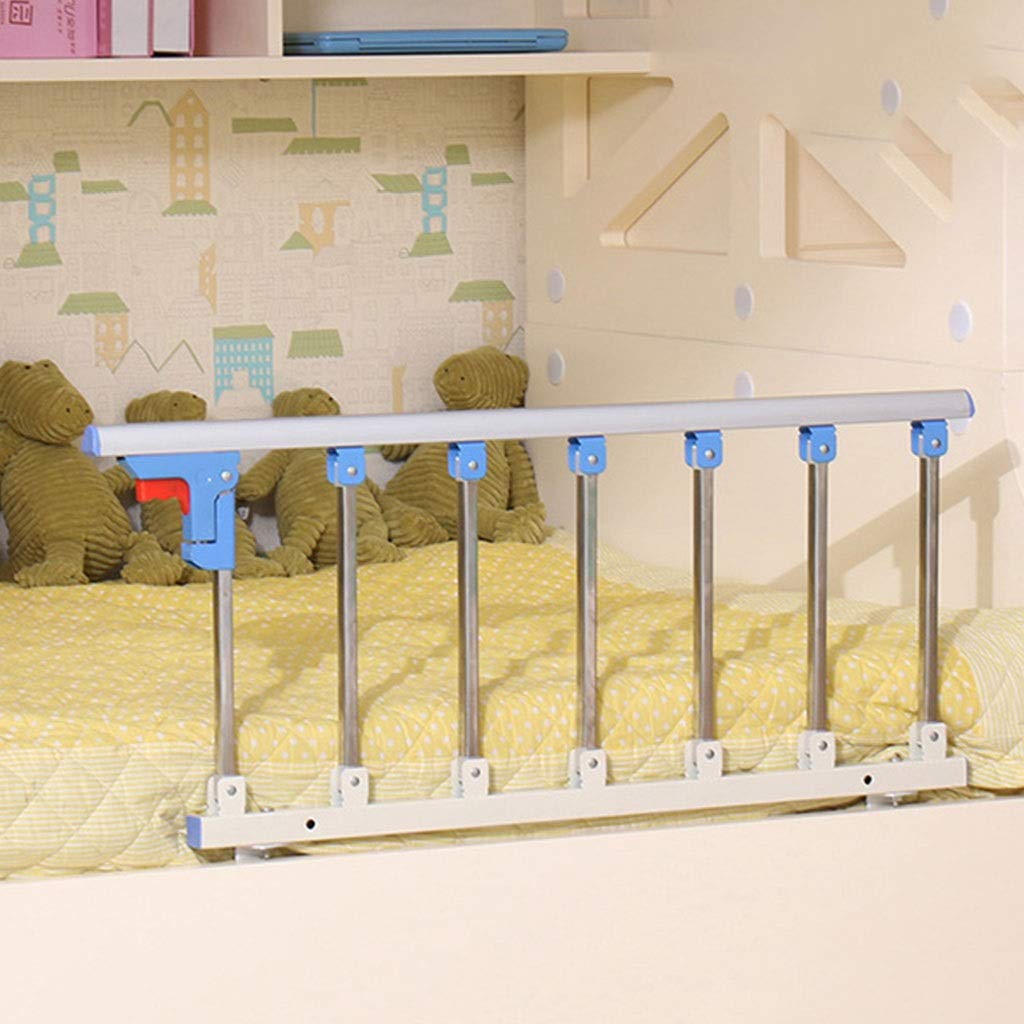 ZBBGTJK Side Guard for Elderly Bed Rail for Elderly Single Bed Rail Foldable Bed Rail Safety Side Guard for Elderly Adults Assist Handle Handicap Bed Railing Hospital Metal Grip Bumper Bar
