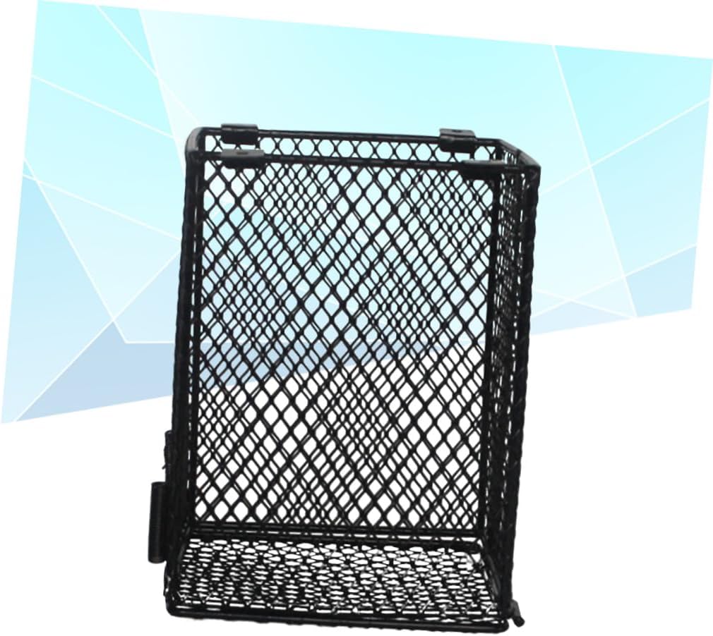 Happyyami Sturdy Iron Reptile Heater Guard Daylight Lampshade for Tortoise Habitat
