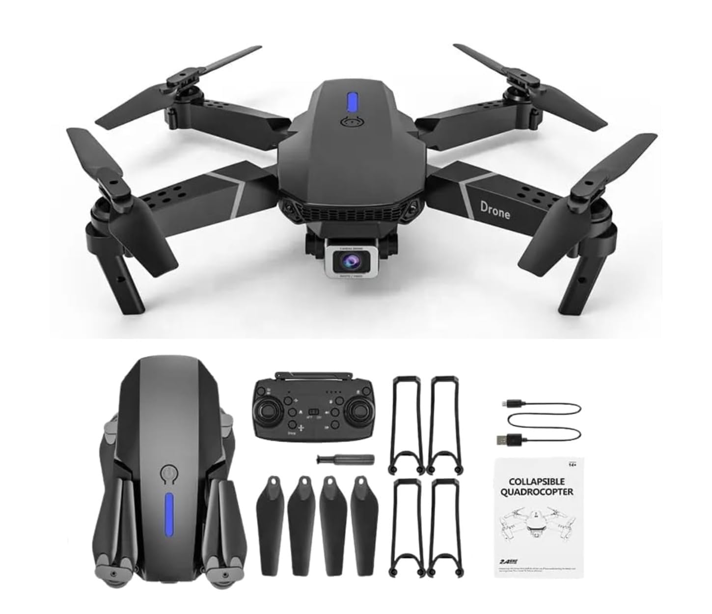 HILLSTAR-Foldable-Toy-Drone-with-HQ-WiFi-Camera-Remote-Control-for-Kids-Quadcopter-with-Gesture-Selfie-Flips-Mode-App-One-Key-Headless-Mode-functionality-Quad (DT3) (B0D2PB1KBH) Amazon Price History, Amazon Price Tracker