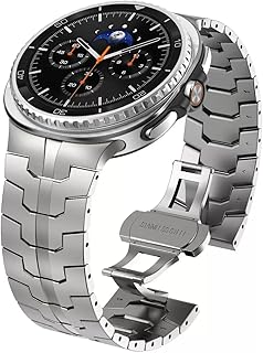 Synsing Metal Watch Bands Compatible with Samsung Galaxy Watch 8 40mm 44mm/8 Classic 46mm, Stainless Steel Strap Wristband...
