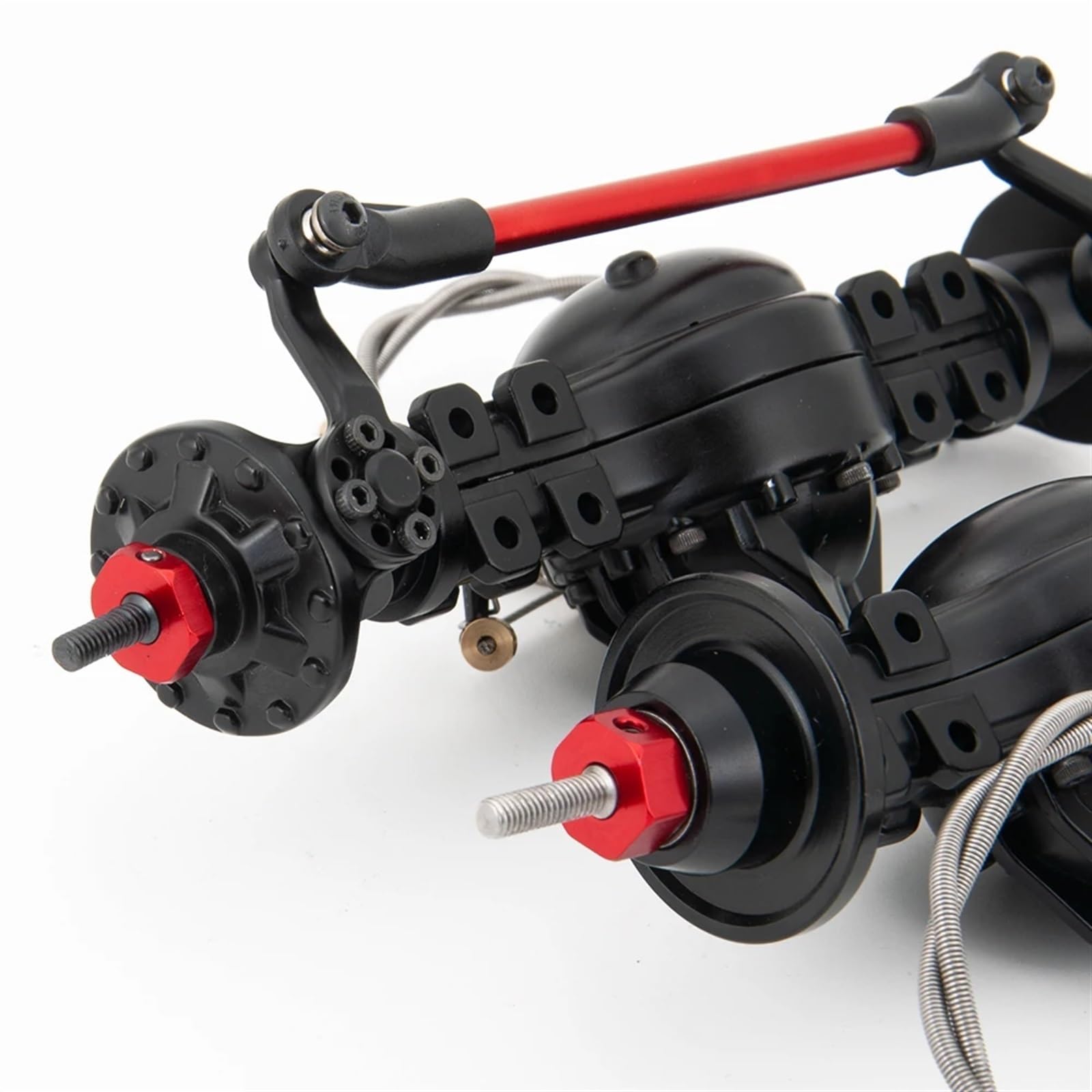 RC-Autoteile Zubehör Für Tamiya Für Anhänger Für Traktor 1/14 RC Truck Auto-Tuning-Teile Metall-Vorder-/Hinterachsdifferential Eingebautes Stahlgetriebe Modifizierte Teile(Front and Rear)