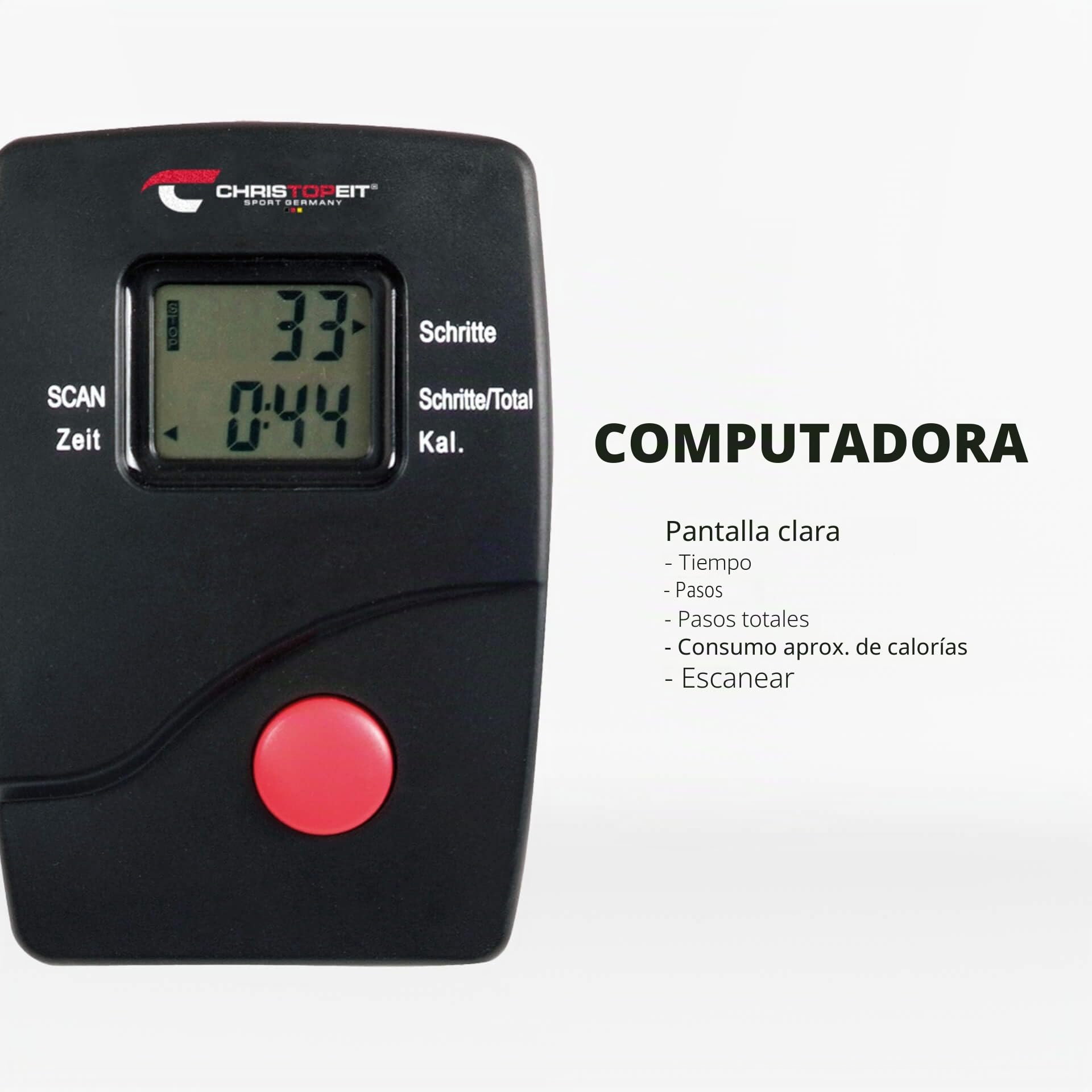 Christopeit 9101 - Elíptica de Fitness (100 kg), Color Plateado, Talla 80 x 60 x 148
