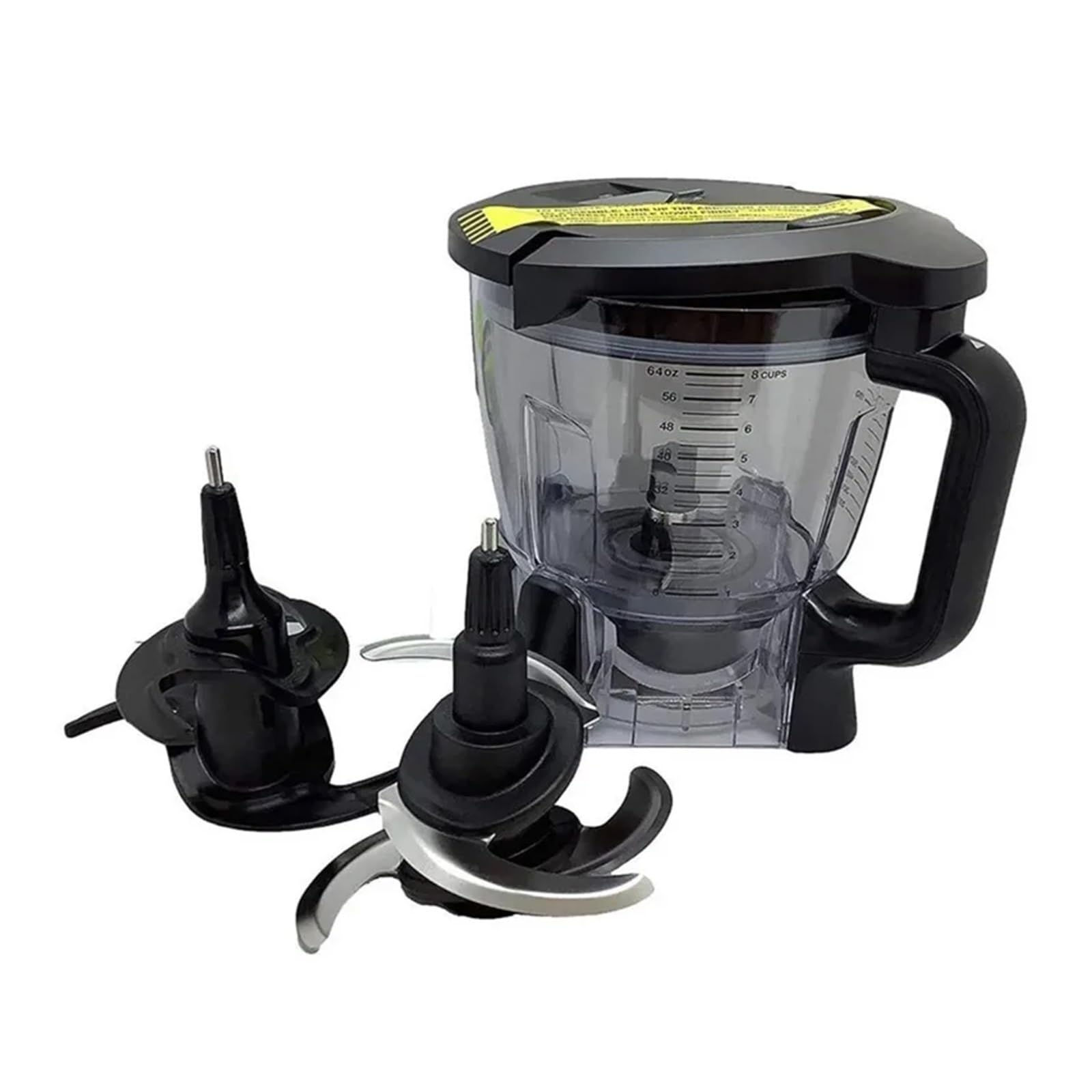 Bol De Robot Culinaire De 64Oz, 2 Pièces, Lame De Mélangeur À Découper, Compatible Avec Ninja, BN601 BL770 BN2PCS801