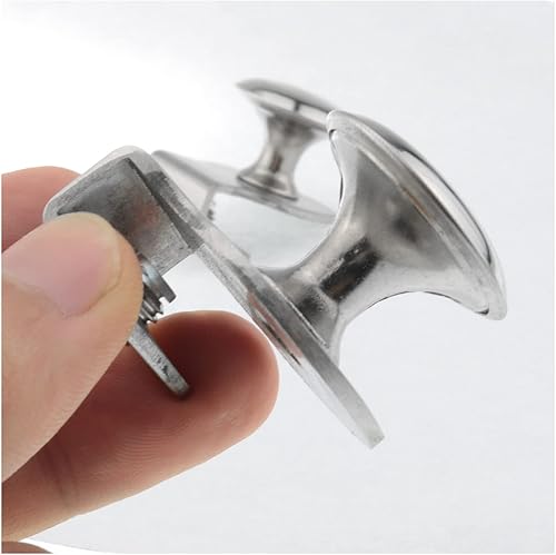 Miniatura 6 de MTQY Tirador de puerta de cristal, 2 piezas de acero inoxidable para baño, ducha, pomos de puerta de vidrio, clips de abrazadera para vidrio de