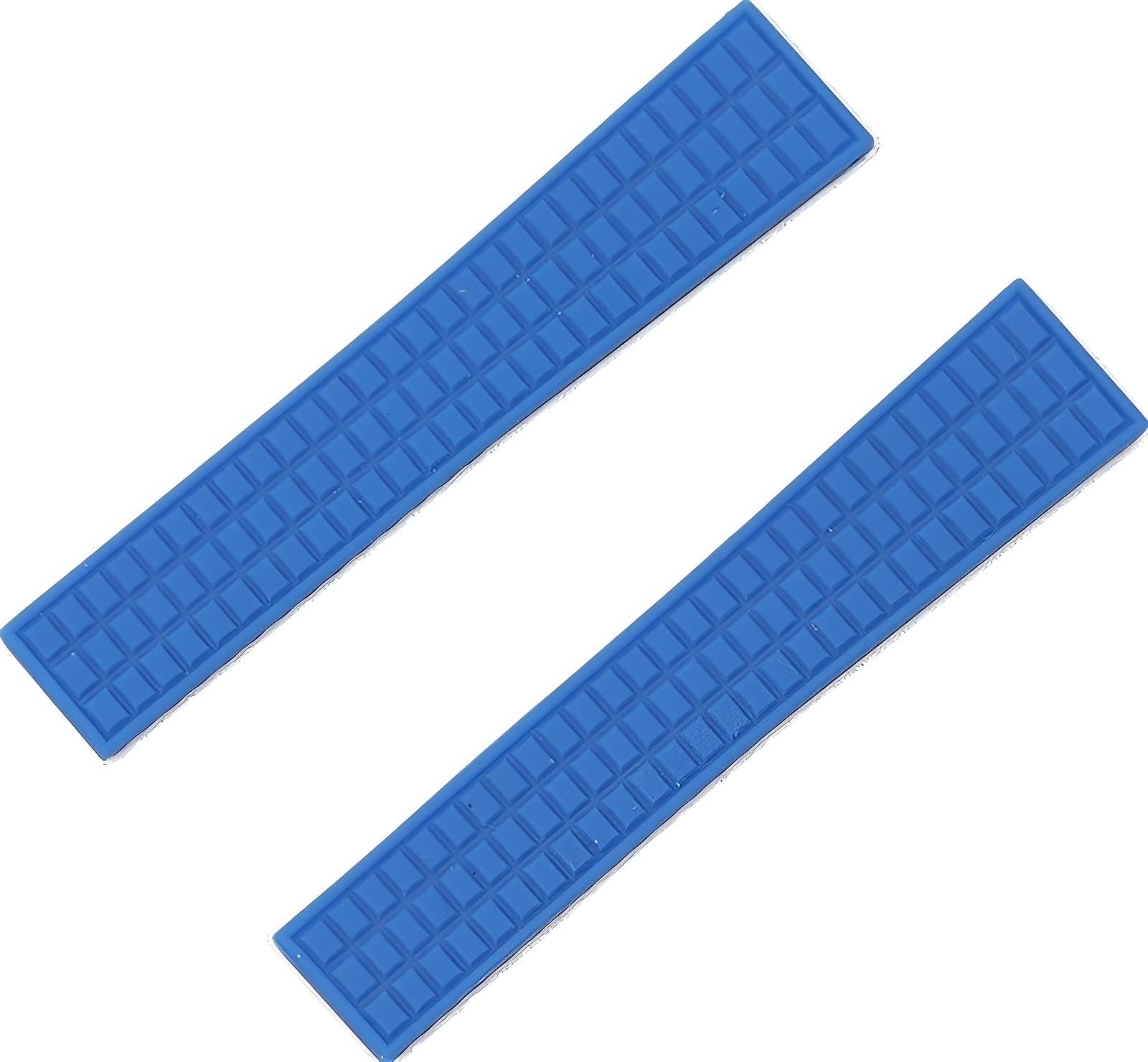 Bracelet de montre haut de gamme en caoutchouc bleu clair 19mm avec boucle pour style Aquanaut.