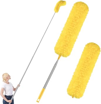 Dusters for Cleaning High Ceiling Fan, 30100 Inch Microfiber Duster,Yellow