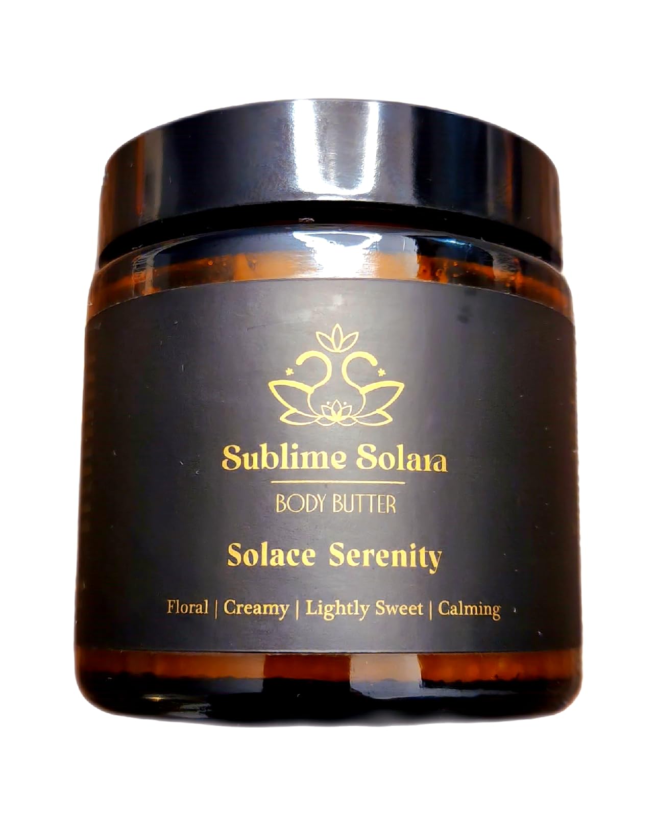 Sublime Solara Solace Serenity 4oz Body Butter, Natural Tallow-Based, Floral Creamy Lightly Sweet