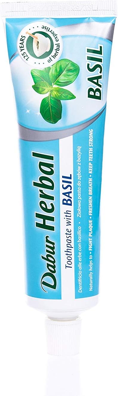 Dabur Herbal Toothpaste – Basil 100 ml (Pack of 3) – BigaMart