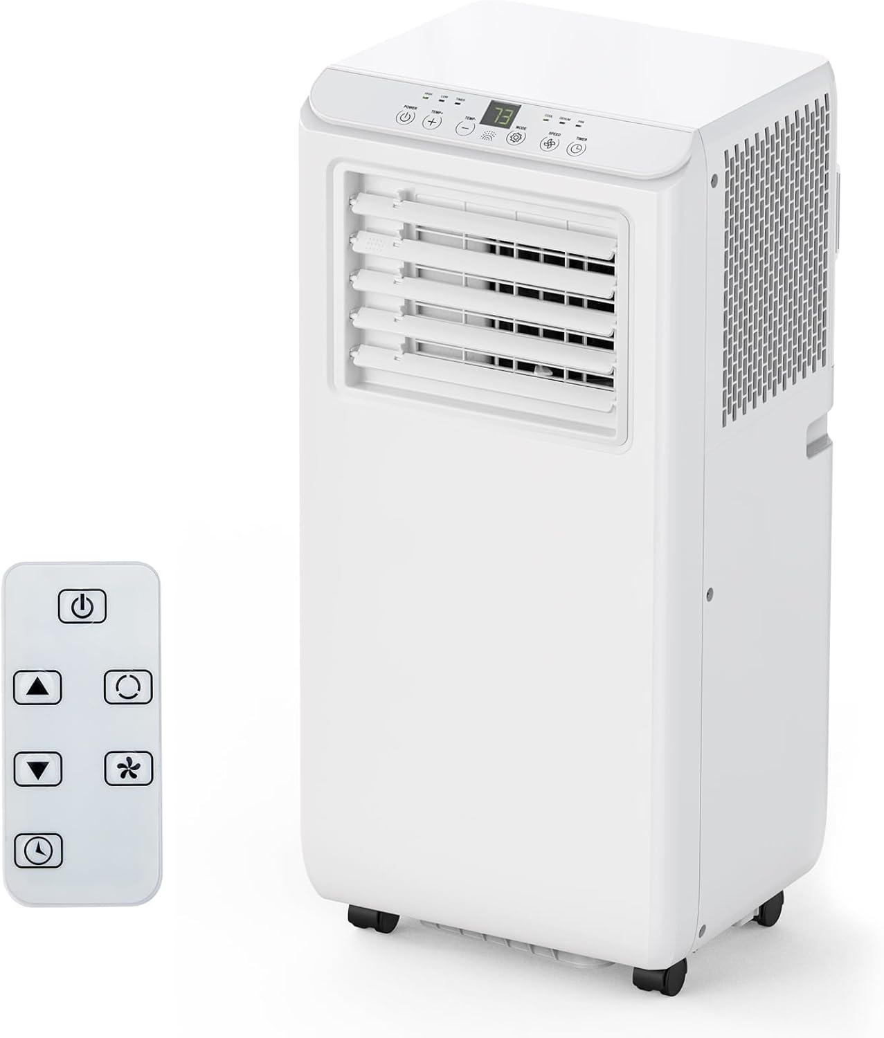 8000 btu portable air conditioner front view