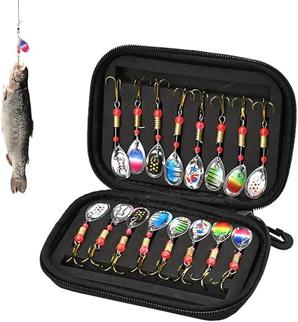 El juego de señuelos de pesca CAREDGO 16 PCS es ideal para entusiastas de la pesca, con señuelos ultraligeros y realistas en diferentes colores y estilos. Con material metálico duradero, diseño de tres ganchos para aumentar las posibilidades de captura y almacenamiento seguro en una caja negra, es perfecto para pescadores de todos los niveles.