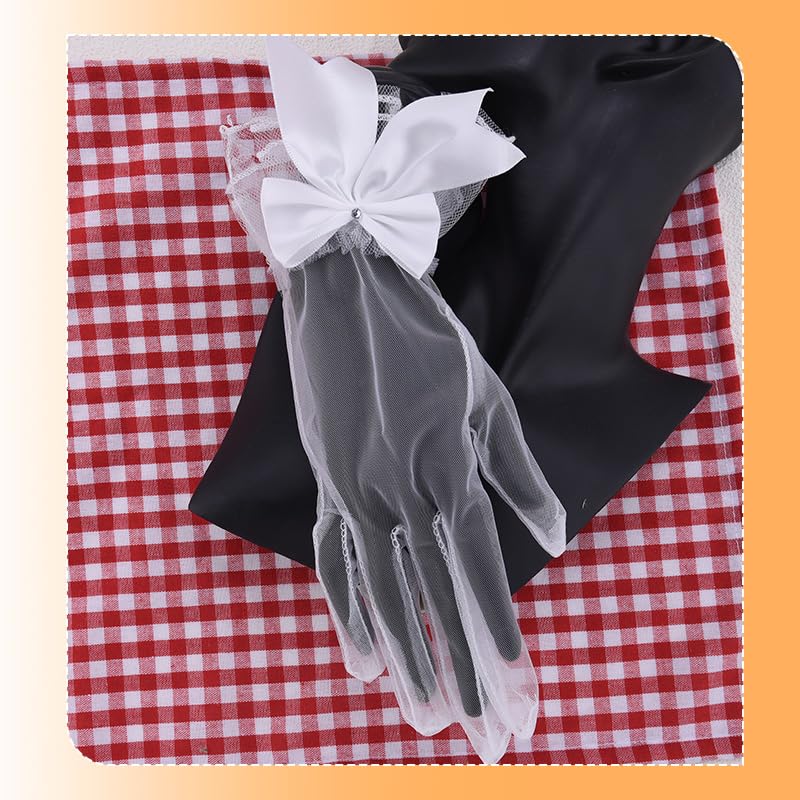 Lace Gloves with Bow2