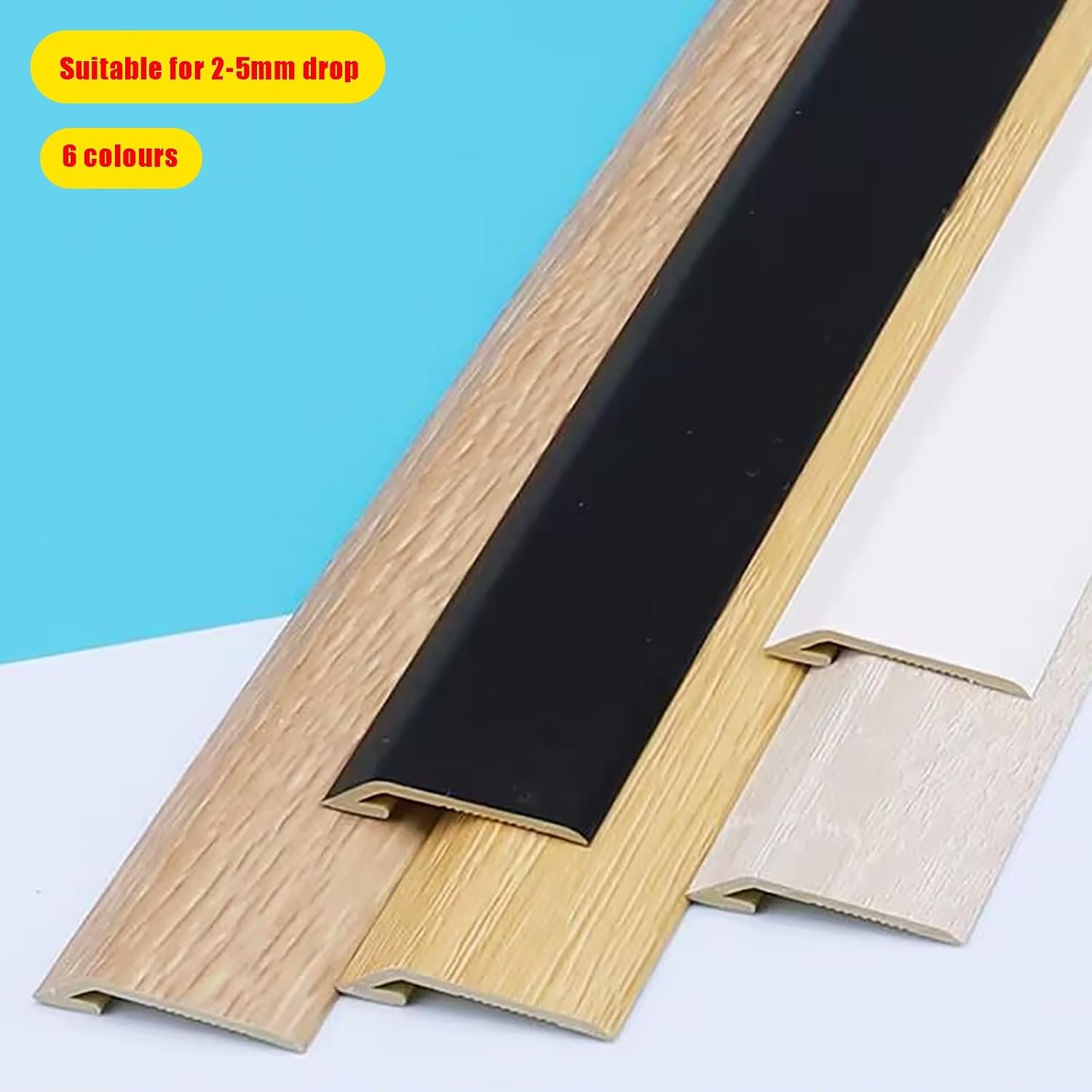 Oak Laminate & Wood Flooring Section Transition Threshold Reducer Door Floor Threshold Transition Strip for Doorways Carpet Floor Tile Edge Scooter