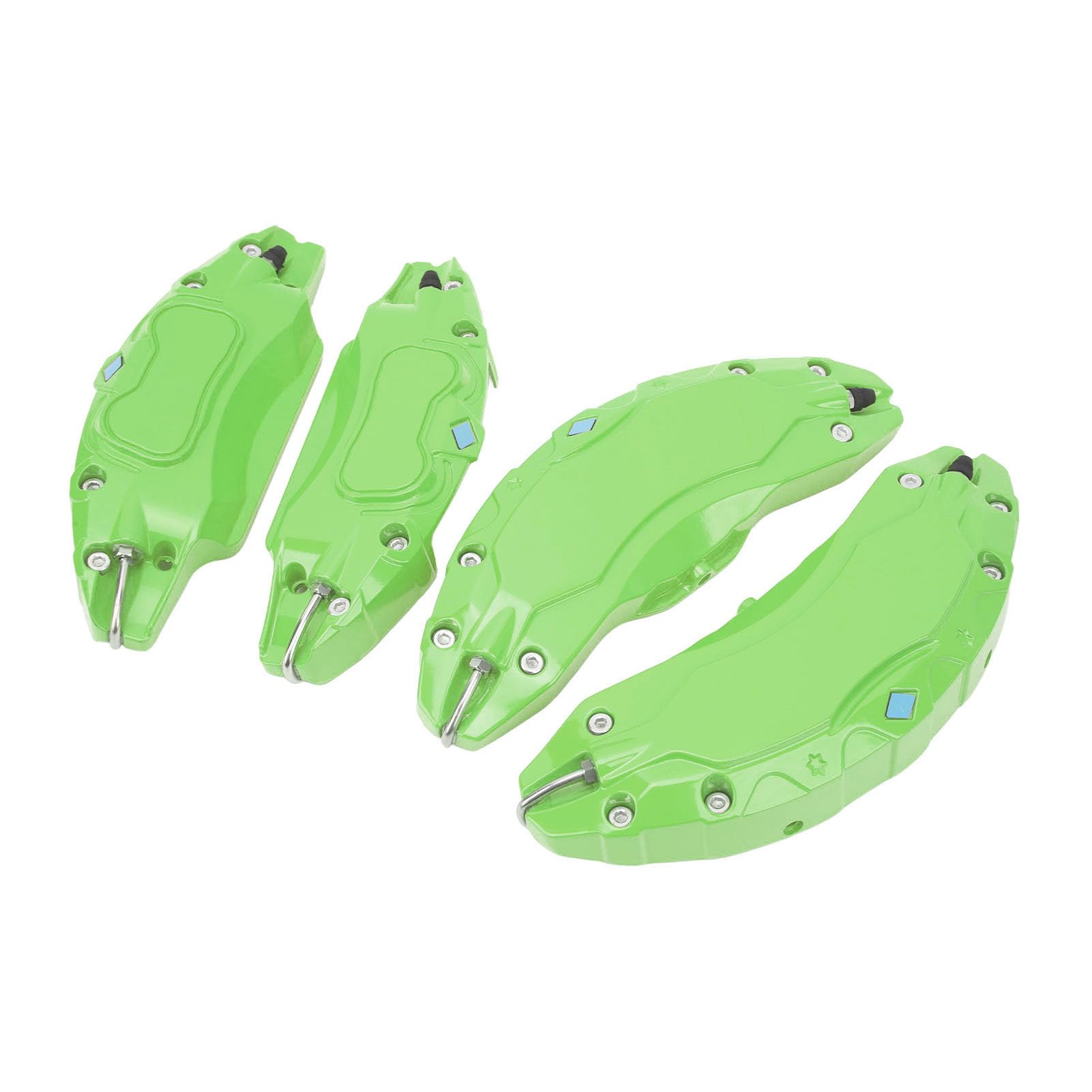Set di 4 coperture per pinze freno rosse per posteriore in lega di alluminio compatibili con ruota 19 20 pollici (verde)