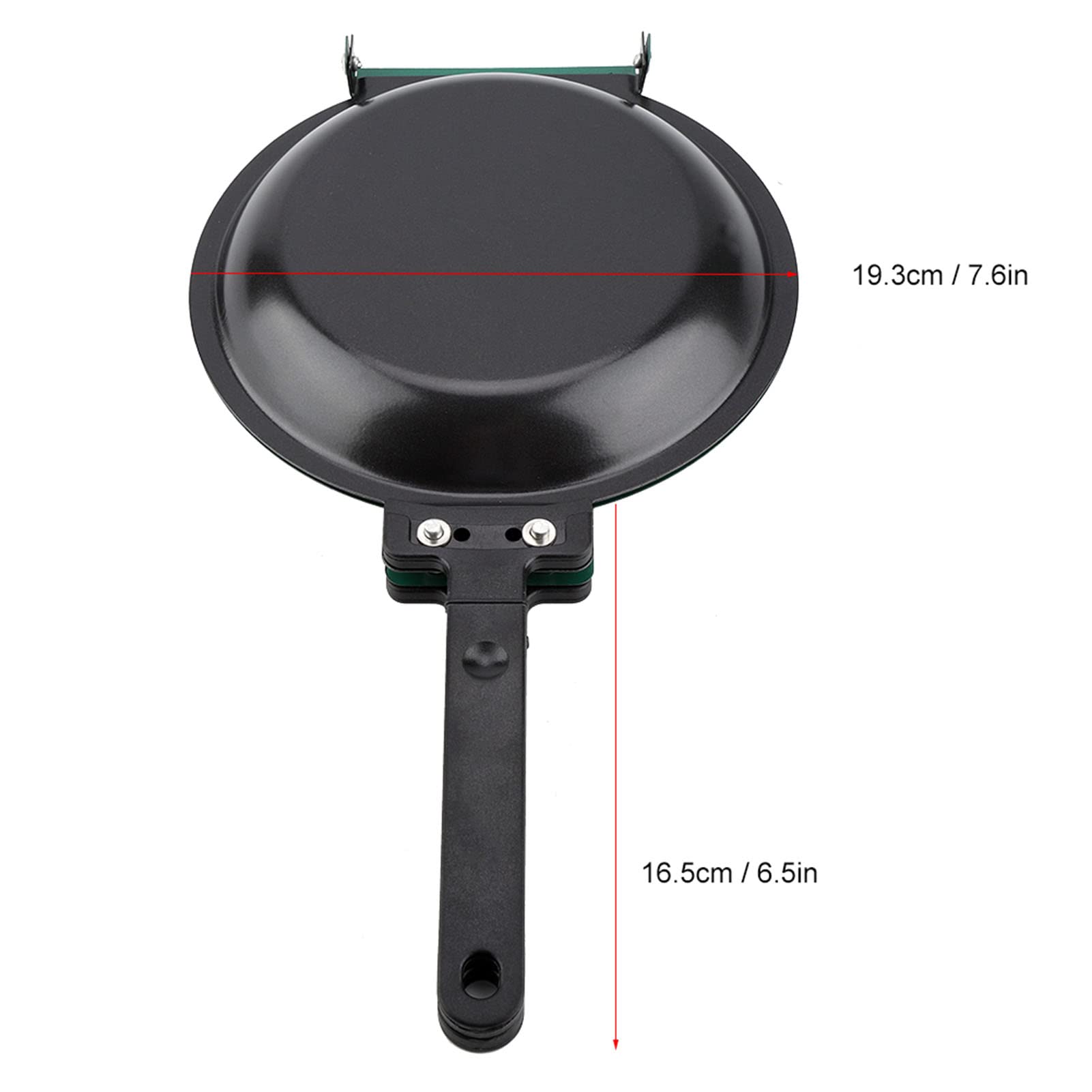MOUMOUTENon-Stick Steel Coating Flip Frying Pan, Double Side Pancake Maker for Household