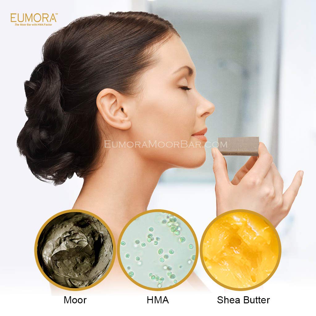 Eumora Facial Cleansing Moor Clay Soap with Shea Butter : Beauty & Personal Care