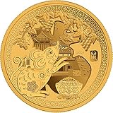 lunar maus 2008 gold Land: Salomonen - Jahr: 2020 Power Coin Year of Mouse Maus Happiness Lunar Vergoldung Münze 50 Cents Solomon Islands 2020